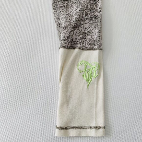 Fox Head Shirt Women XL XLarge White Gray Lace Long Sleeve Racing Travel Casual - Picture 7 of 16